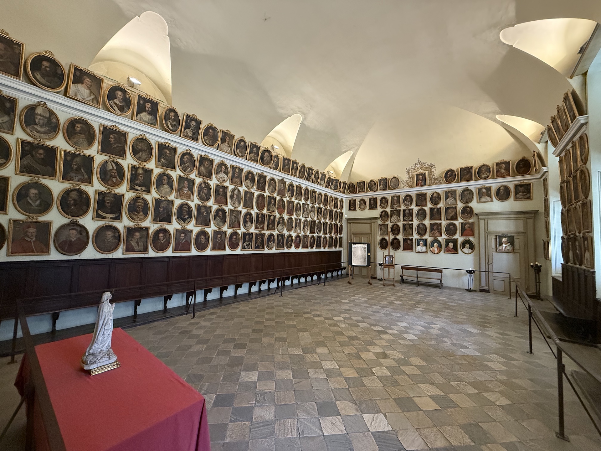 The Hall of the Popes in the Basilica of Superga